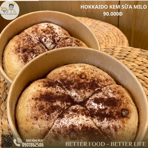 Bánh Sữa Kem Hokkaido Milo – Size Mini