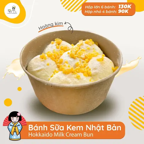 Bánh Sữa Kem Hokkaido Hoàng Kim