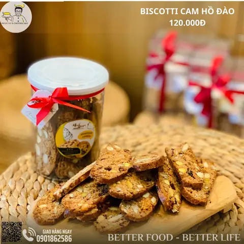 Biscotti Cam Hồ Đào