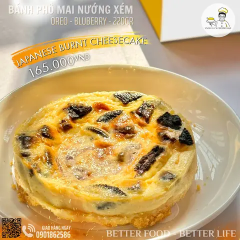Burnt Cheesecake – Oreo Blueberry
