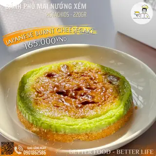 Burnt Cheesecake – Pistachios