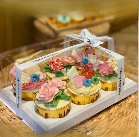 Hộp 6 Cupcake Kem Bơ Pháp