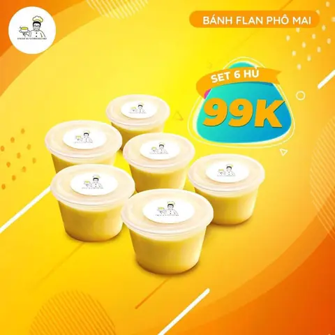 Set 6 Flan Cheese
